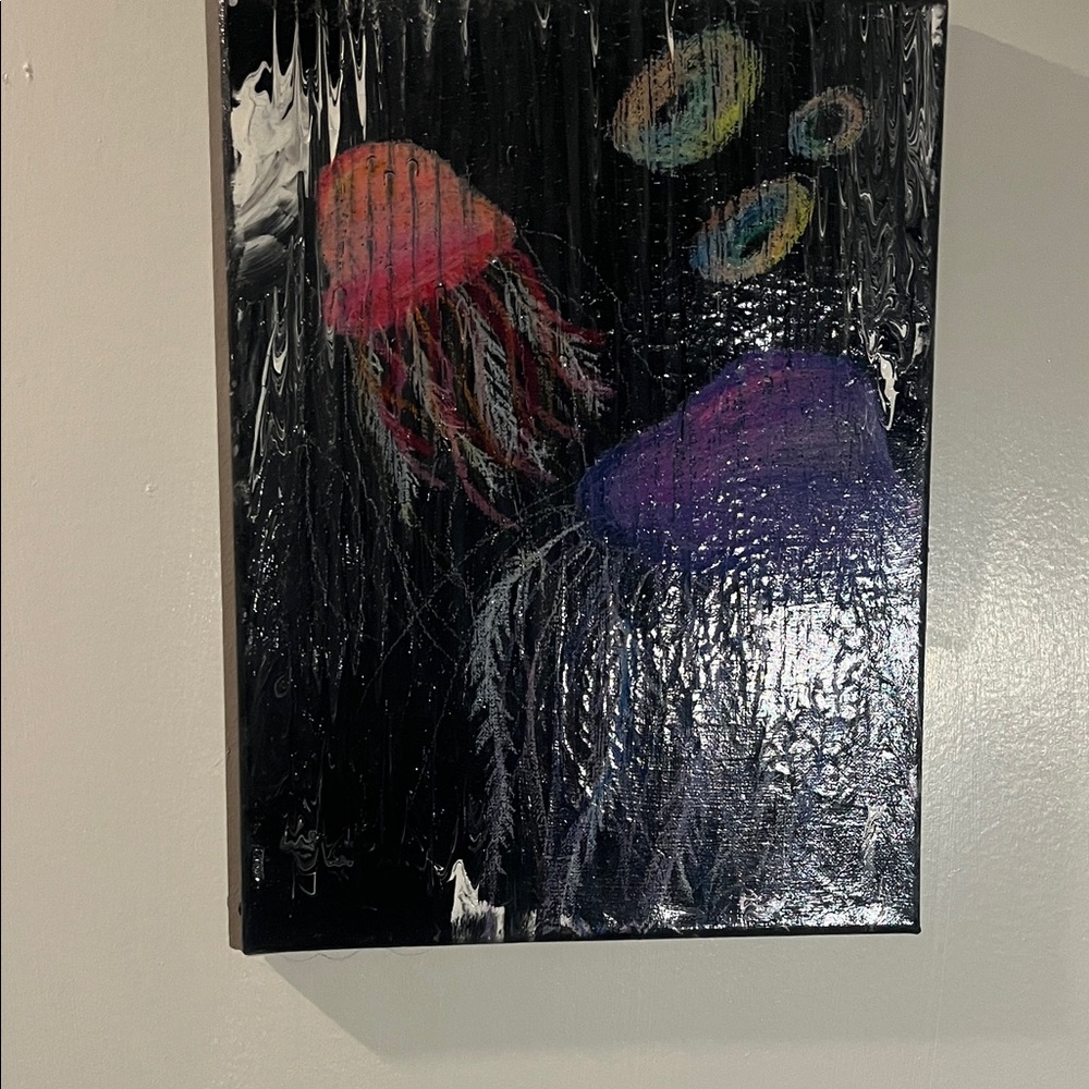 Vibrant Jellyfish Canvas Art